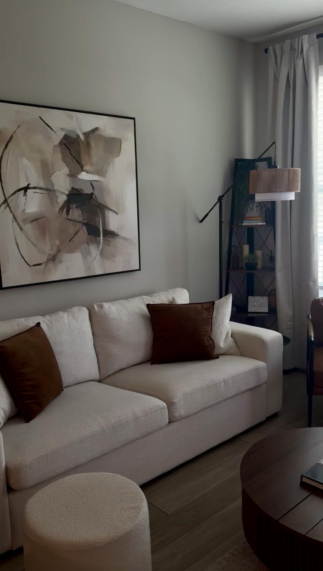 ELUCHANG Oversized 85'' Couches for Living Room, Modern 3-Seater Cloud Couch with Removable Cover, Wide Armrest, Thick Spring Cushions, Comfy Deep Sofa for Apartment, Office, Small Space, Linen Beige customer photo 1