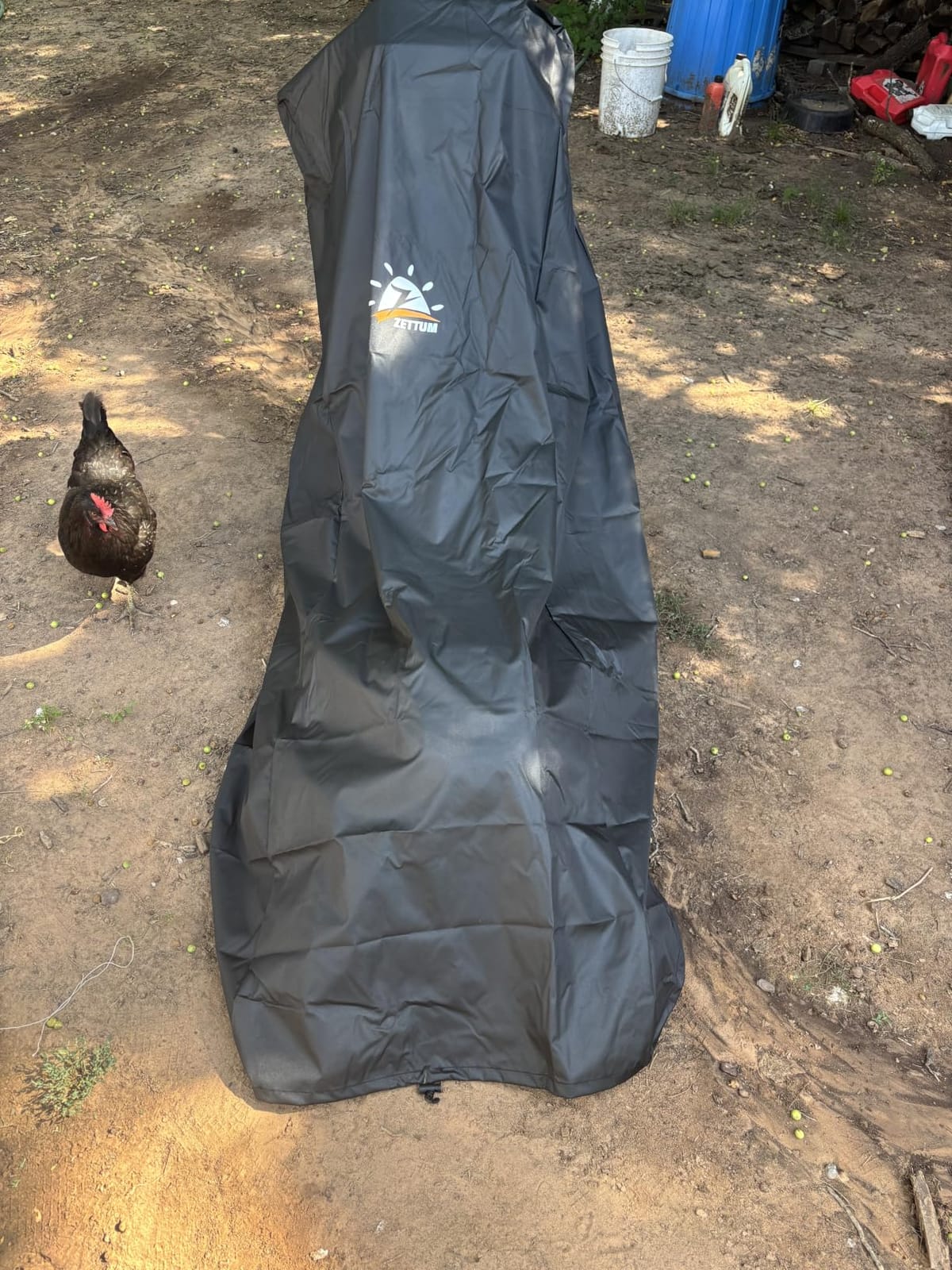 Zettum Push Lawn Mower Cover - 600D Lawnmower Covers Waterproof Heavy Duty, Outdoor Walk-Behind Mower Cover Universal with Storage Bag for EGO, Craftsman, Greenworks, Honda, Husqvarna and More customer photo 2