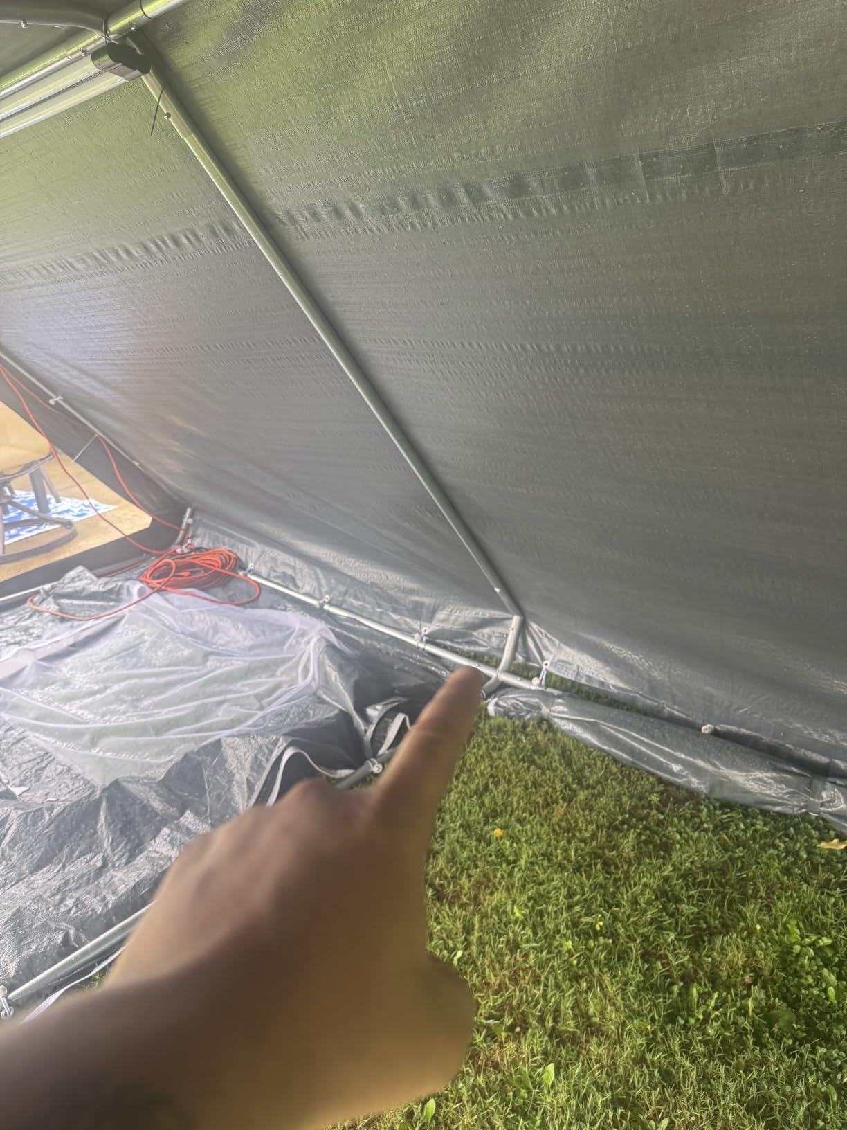 12x20 FT Heavy Duty Carport Canopy, All-Weather Portable Garage & Vehicle Shelter for SUV, Truck, Boat, Outside Car Tent with Roll-up Ventilation Windows and Removable Sidewalls, Grey customer photo 2