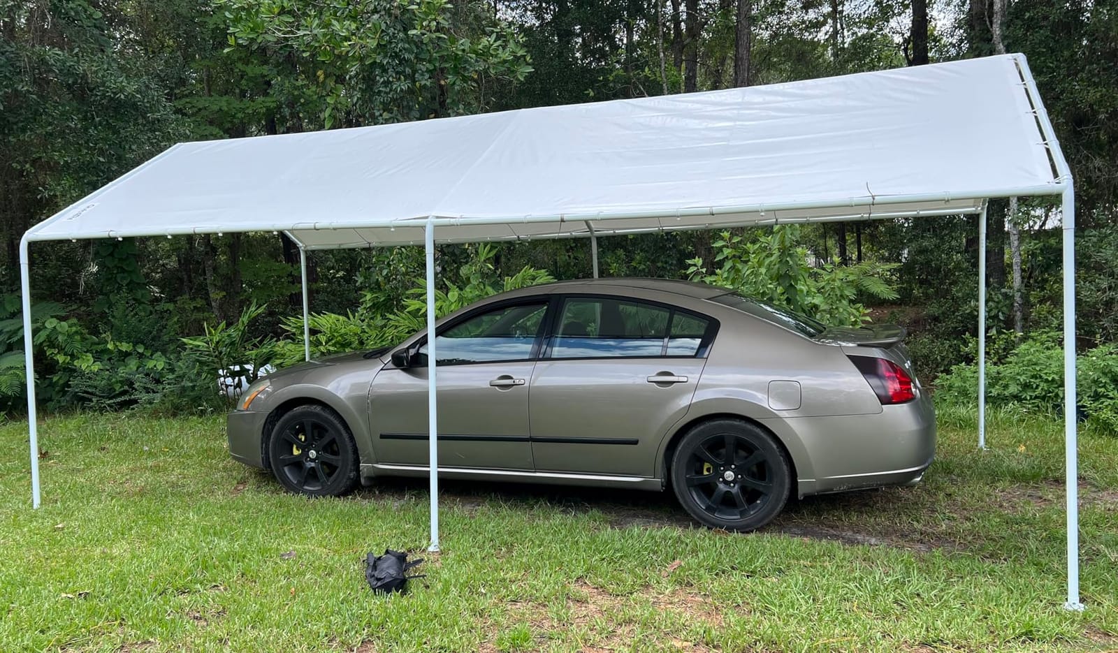 Quictent 14x30x15 FT RV Metal Carport, Heavy Duty Reinforced Steel Shelter with Side Panel, Extra Tall Outdoor Garage Canopy for RV, Boat, Truck and Farm Equipment customer photo 1