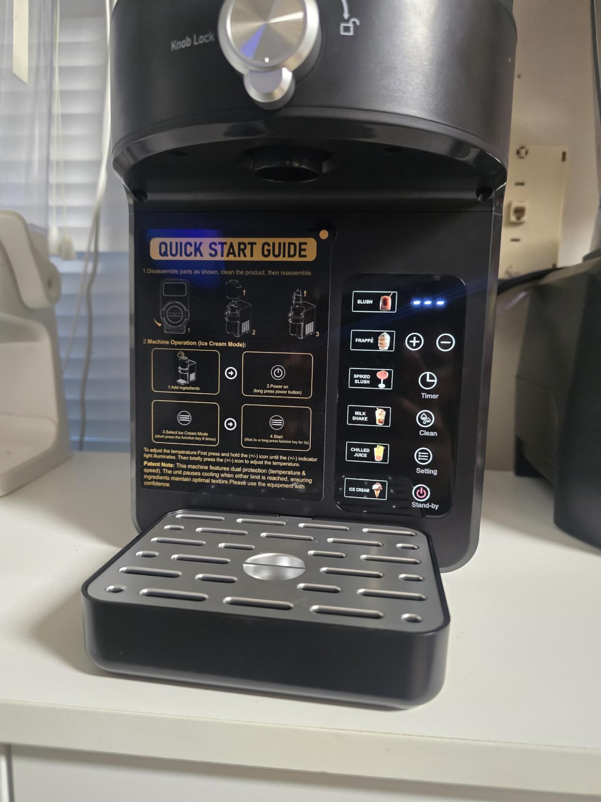 2-in-1 Slushie Machine & Soft Serve Ice Cream Maker with 6 Presets | 15-Min Fast Slush Rapid Chill, No Ice Needed, 12H Timer, Frozen Slush Milkshake Margaritas for Home Family Parties, Black customer photo 2
