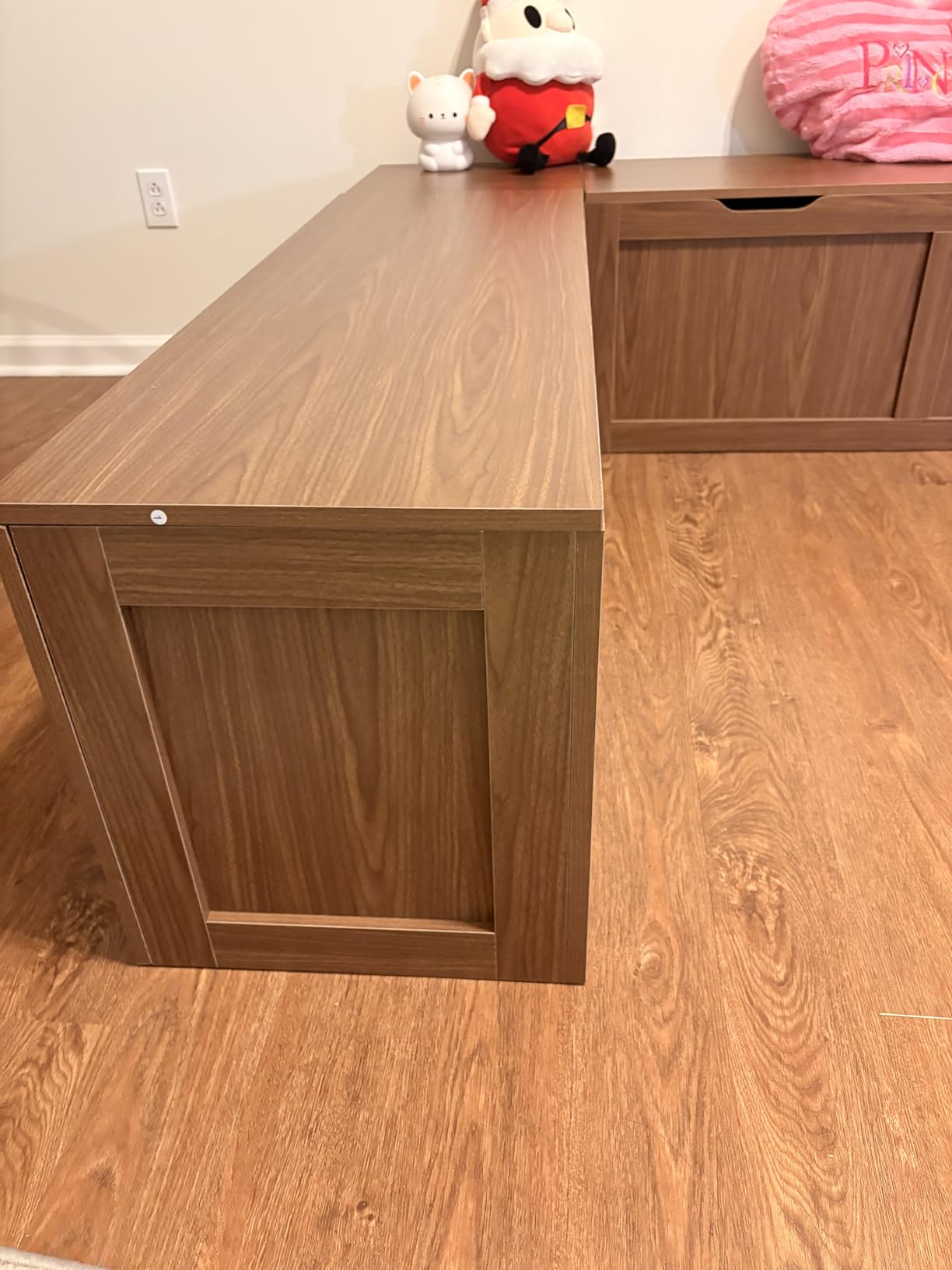 L Shaped Bench with Storage, 63