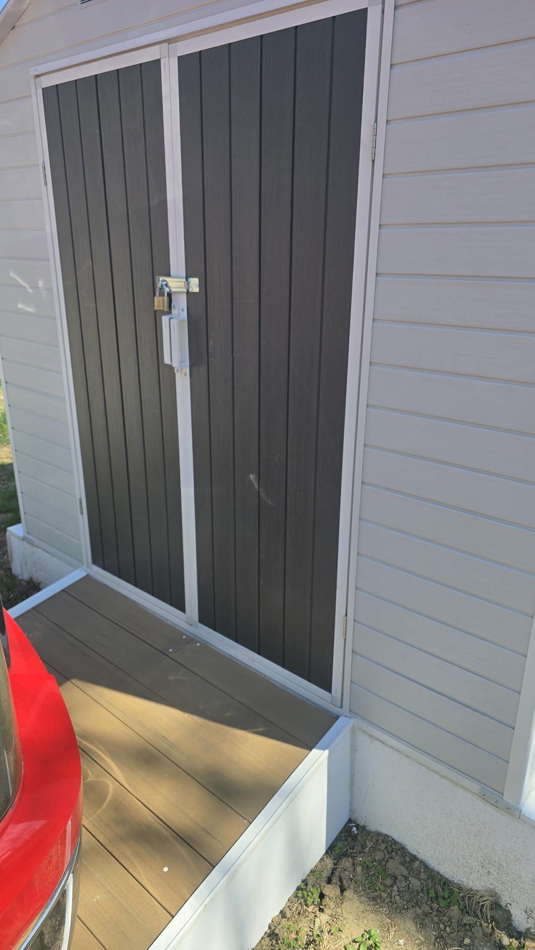 WACASA 10x14 FT Large Resin Plastic Outdoor Storage Shed with Floor, Windows and Vents customer photo 1
