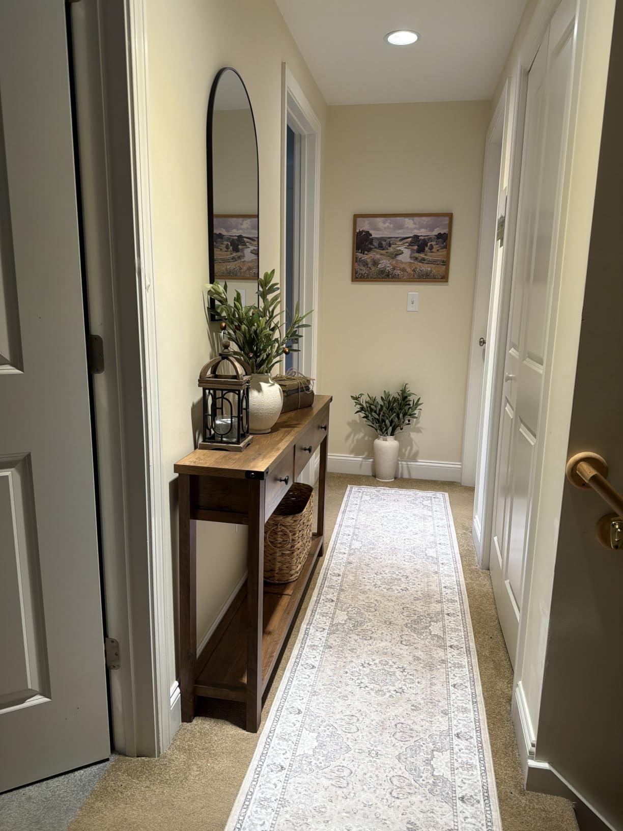 VASAGLE LIRY Collection Narrow Console Table with 3 Drawers, Brown | Long Sofa Table with Storage Shelf, 9.4 x 63 x 29.9 Inch, Farmhouse Style, Easy Assembly, ULNT148K101 customer photo 1