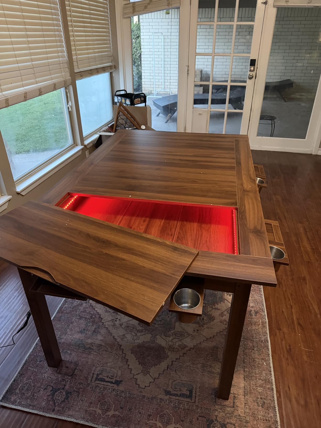 Board Game Table with Led Lights,63