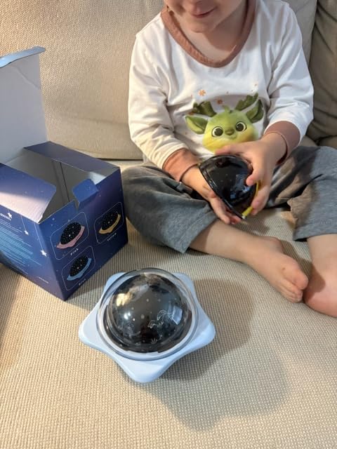 3D Galaxy Projector, Smart APP 60 Scenes Star Projector Bluetooth Speaker | Remote, 1h/2h Timer, 5 Brightness customer photo 1