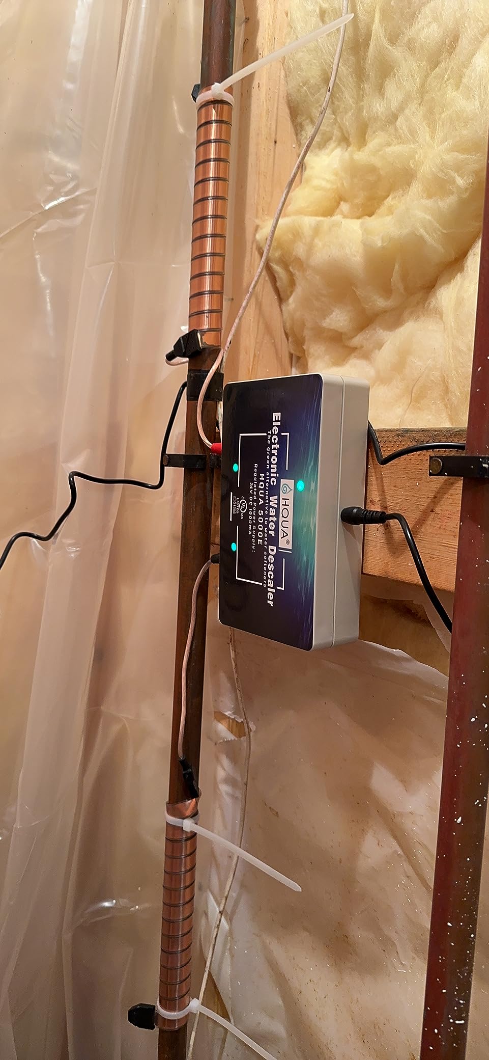 5000E Pro Whole House Electronic Water Descaler, Alternative Salt-Free Water Softener, Hard Water Conditioner for Limescale Buildup Prevention (2 Coils) customer photo 2