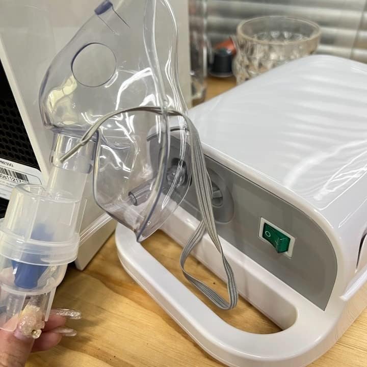 Nebulizer Machine for Adults & Kids with Mouthpiece and Mask, Desktop Compressor & Jet for Home Use-LUE-CNB69025-0724-4019 customer photo 1