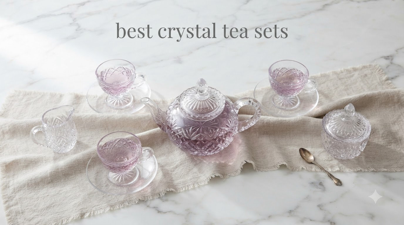 best crystal tea sets