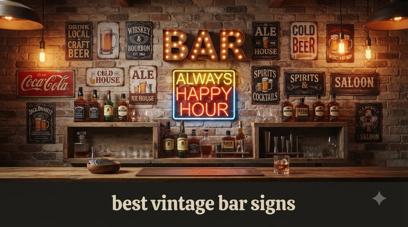best vintage bar signs