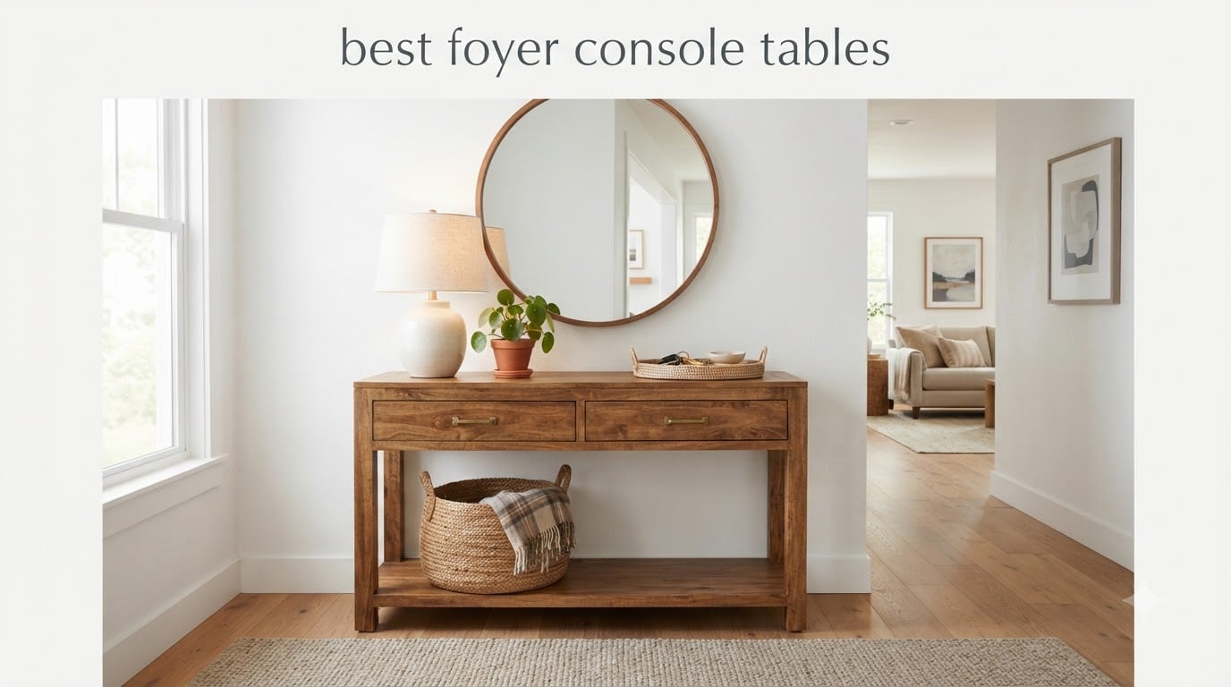 best foyer console tables
