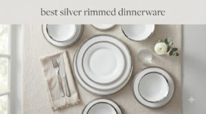best silver rimmed dinnerware