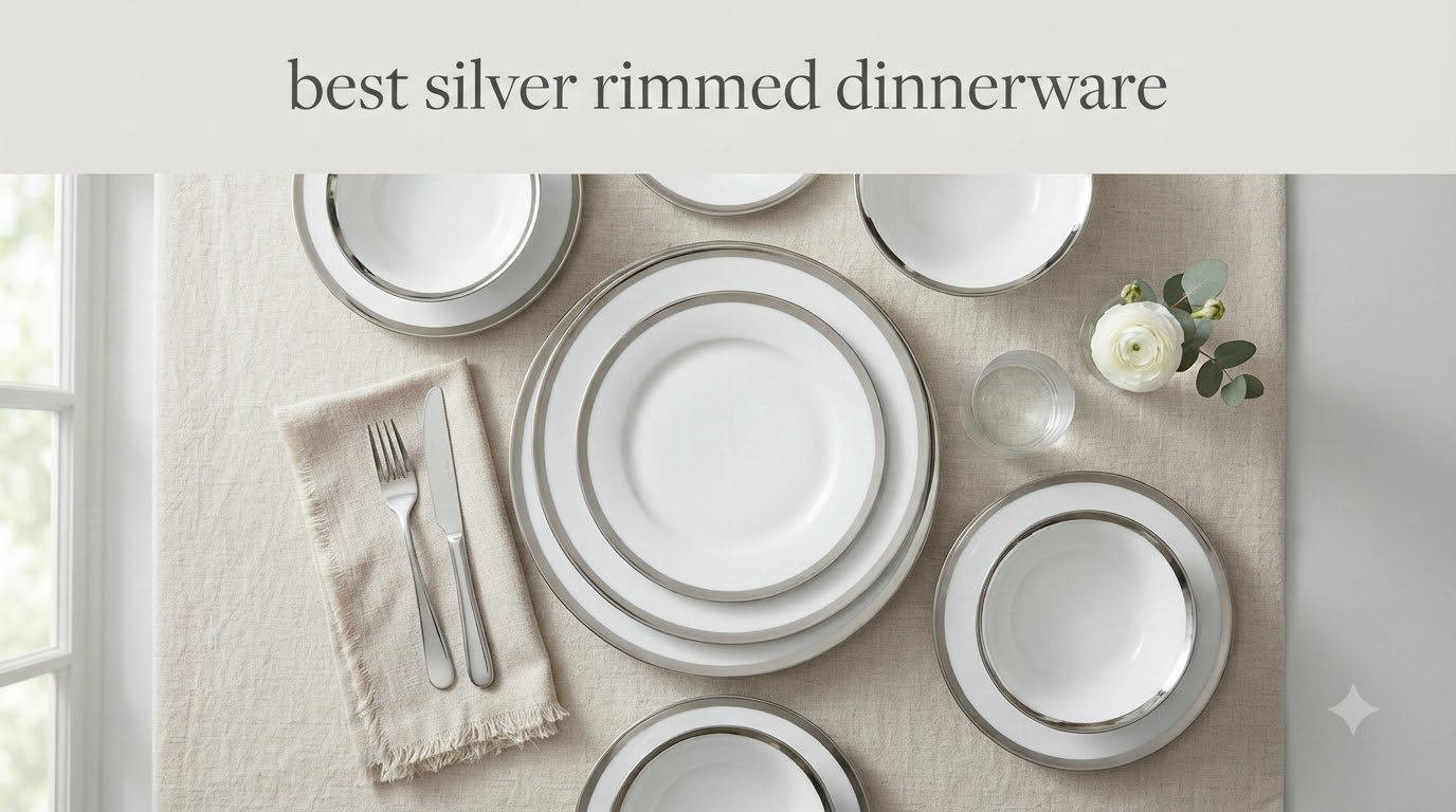 best silver rimmed dinnerware
