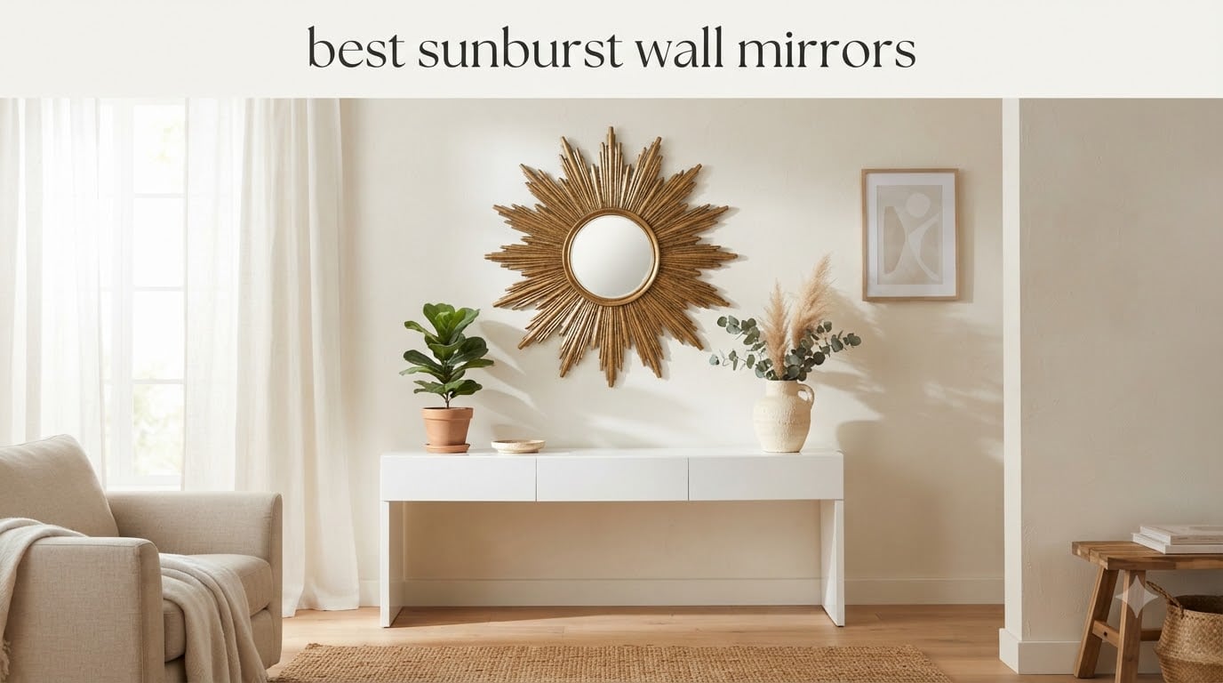 best sunburst wall mirrors