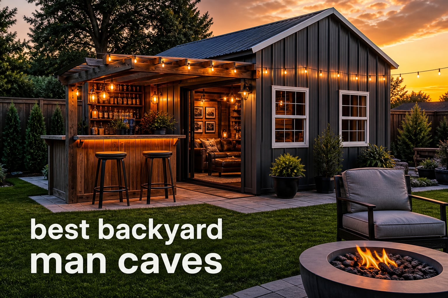 best backyard man caves