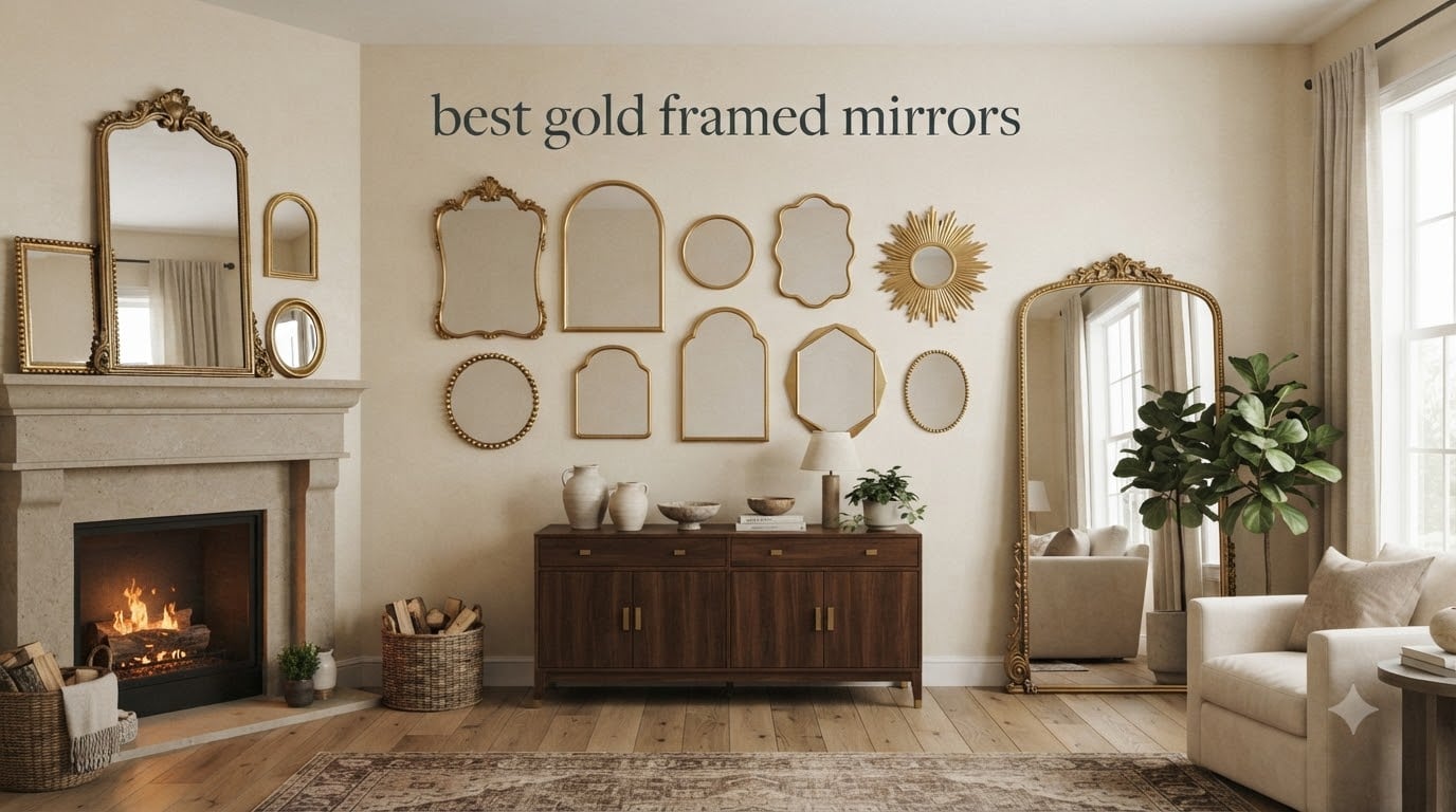 best gold framed mirrors