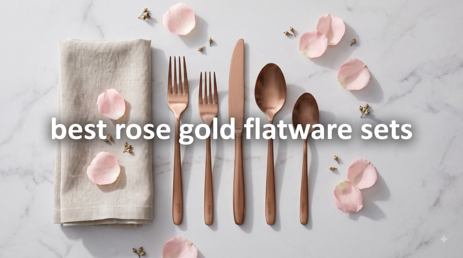 best rose gold flatware sets