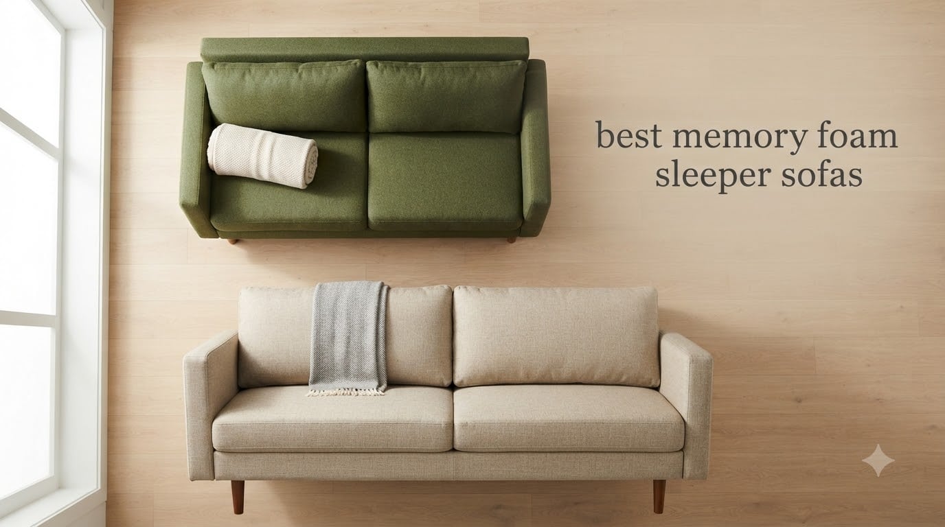 best memory foam sleeper sofas