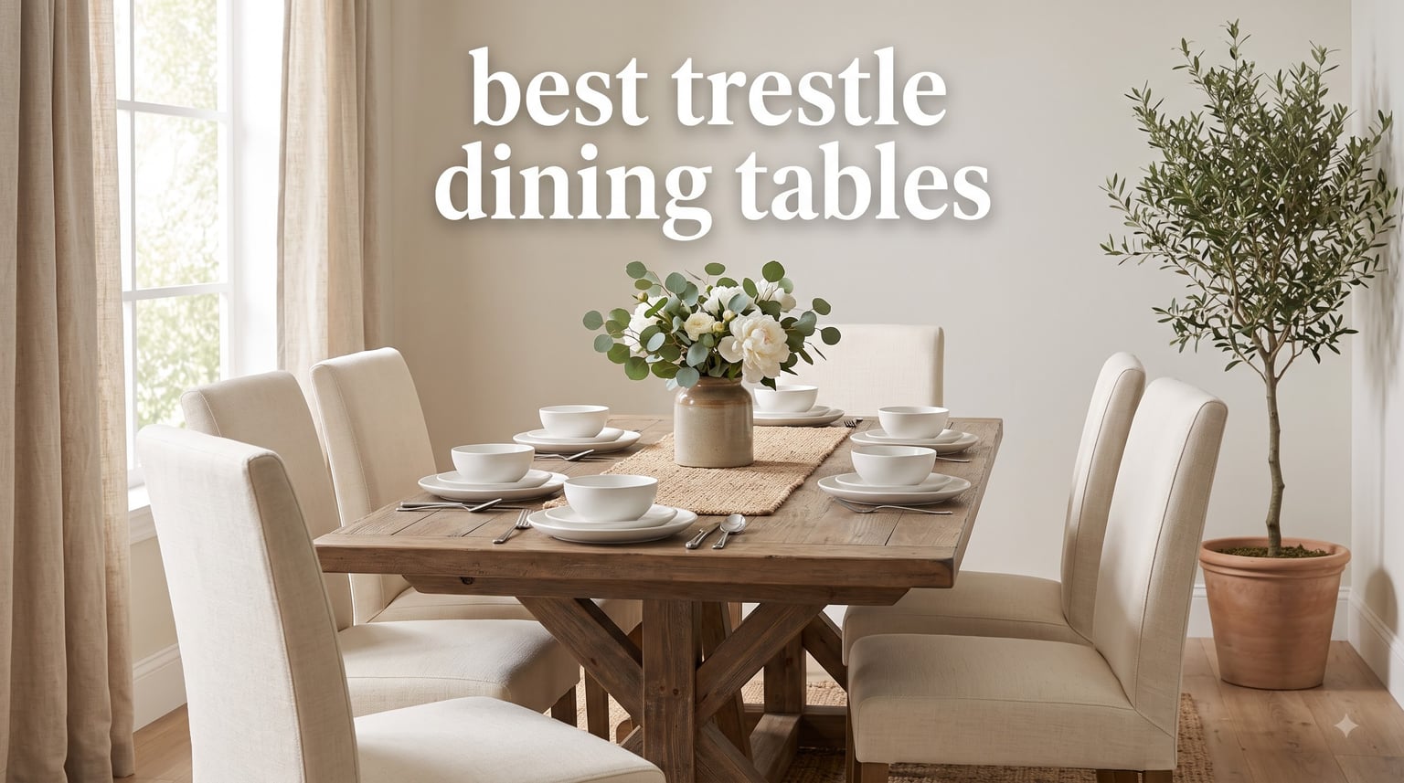 best trestle dining tables