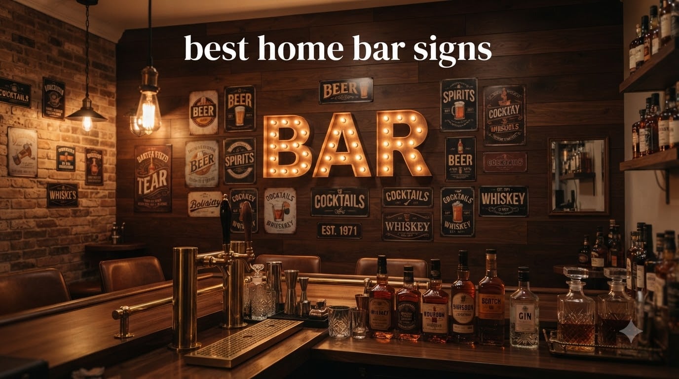 best home bar signs