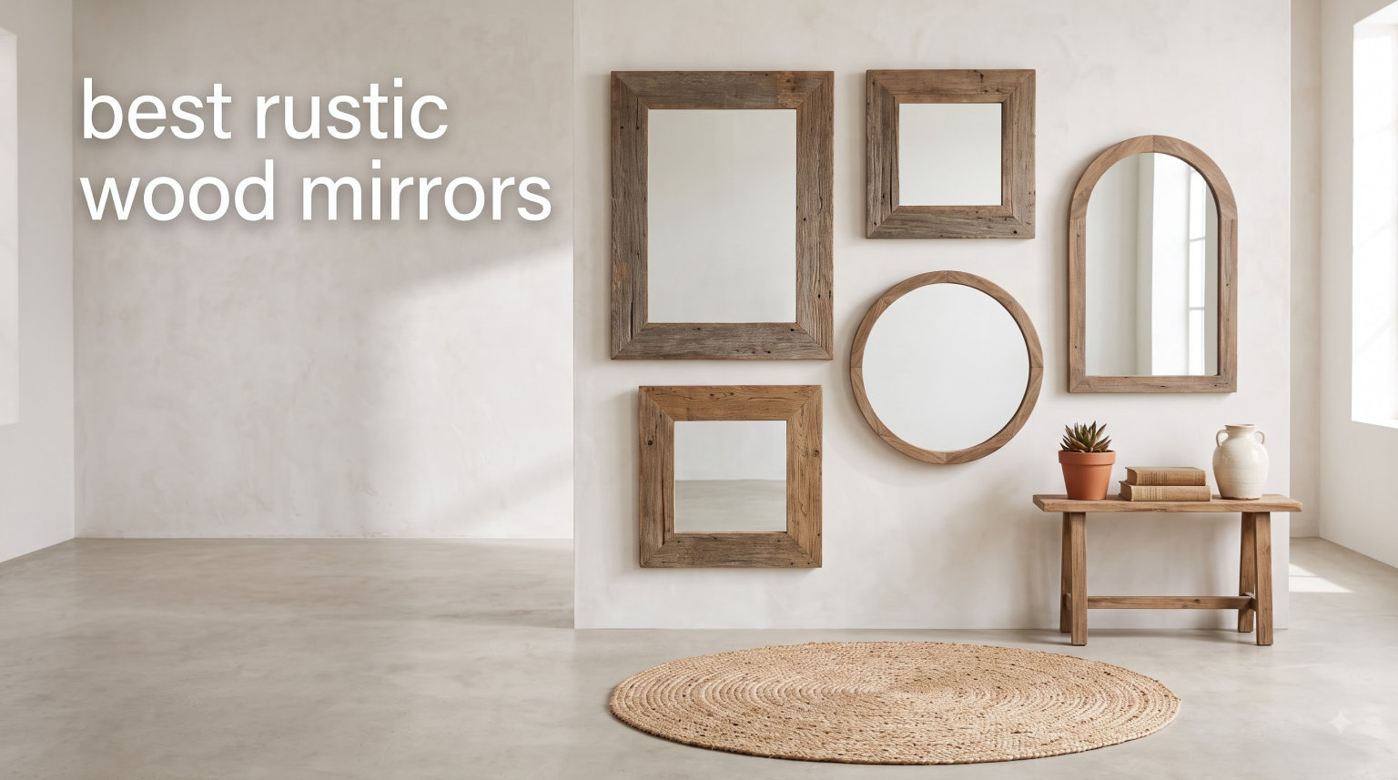 best rustic wood mirrors