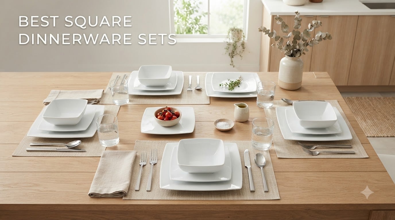 best square dinnerware sets