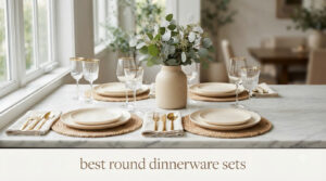 best round dinnerware sets