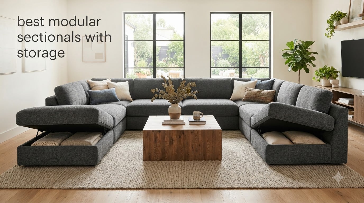 best modular sectionals with storage