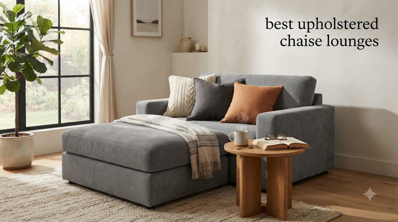 best upholstered chaise lounges