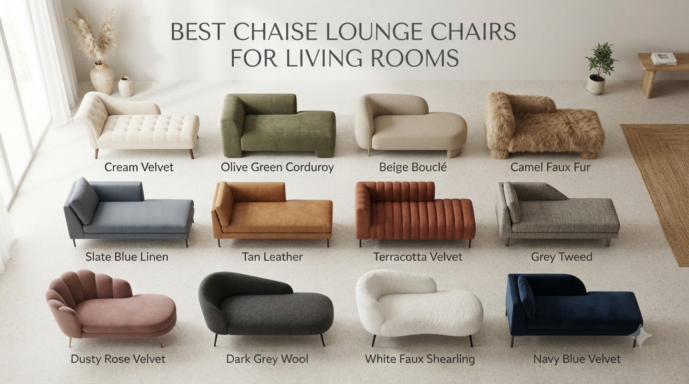 best chaise lounge chairs for living rooms