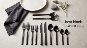 best black flatware sets