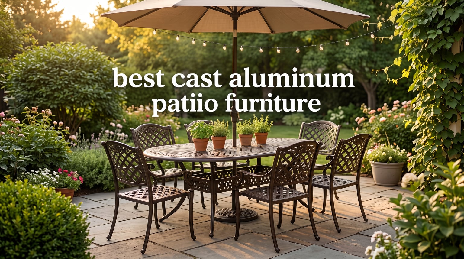 best cast aluminum patio furniture