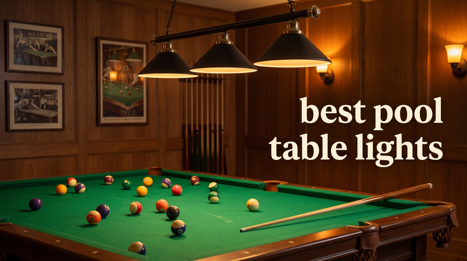 best pool table lights