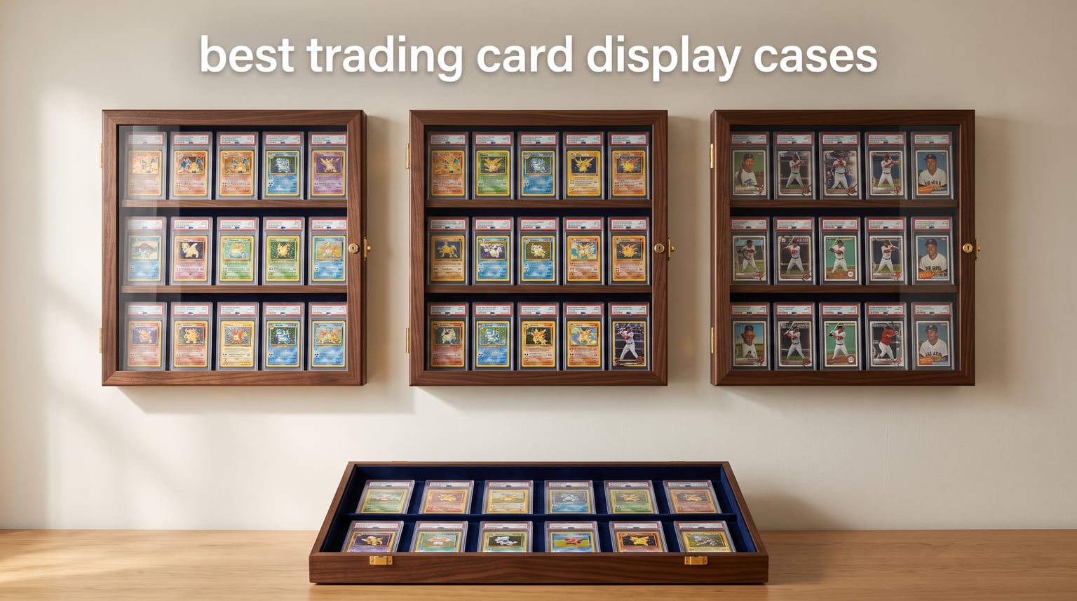 best trading card display cases