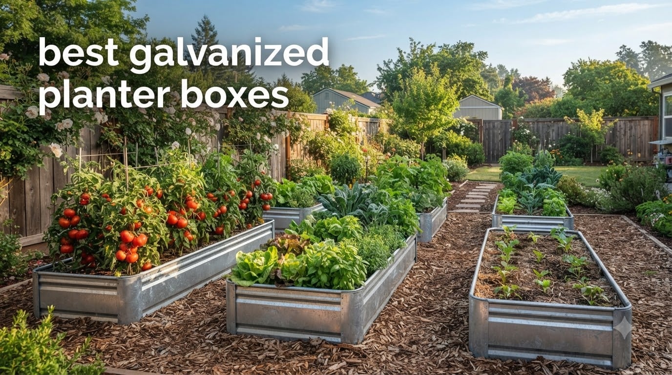 best galvanized planter boxes
