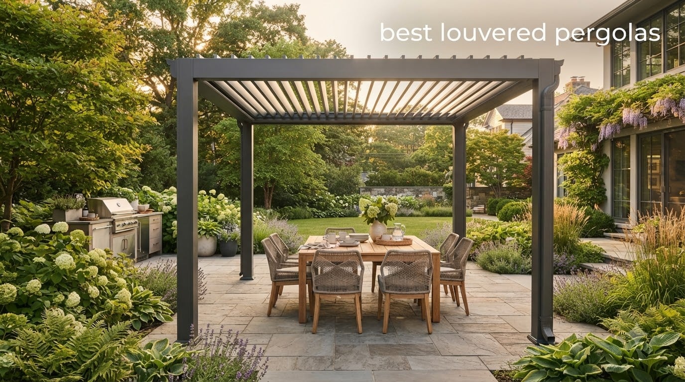 best louvered pergolas