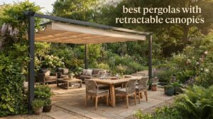 best pergolas with retractable canopies