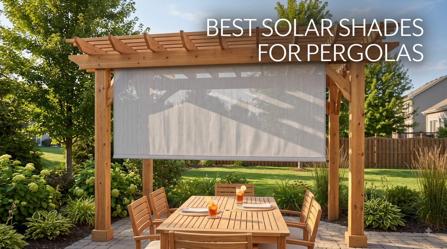 best solar shades for pergolas
