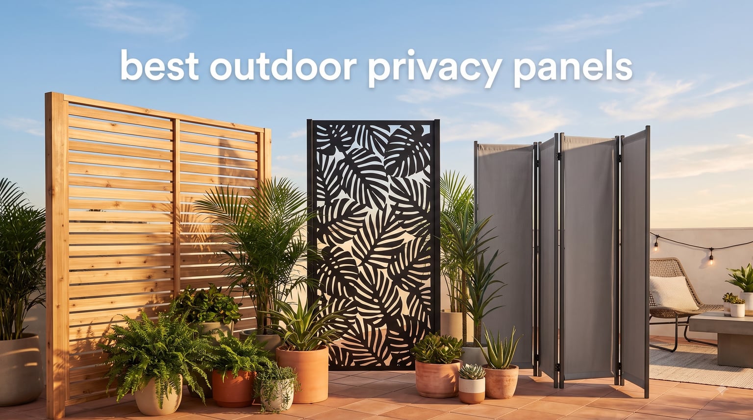 best outdoor privacy panels