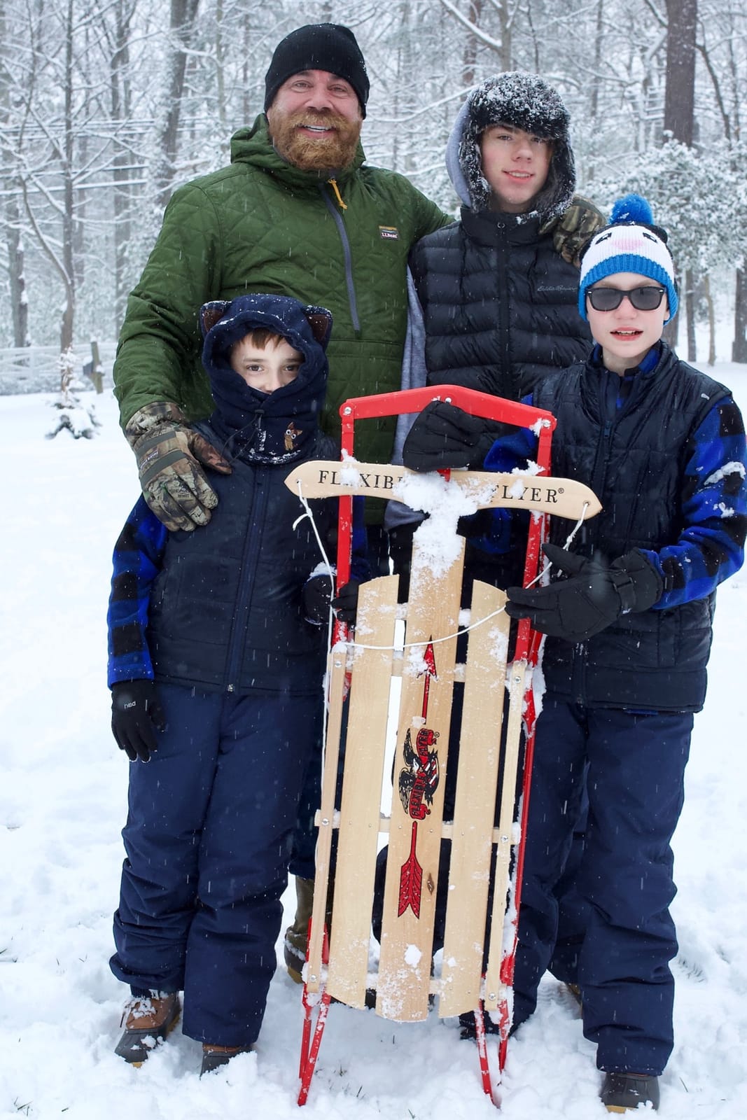 Flexible Flyer Metal Runner Sled. Steel & Wood Steering Snow Slider customer photo 2