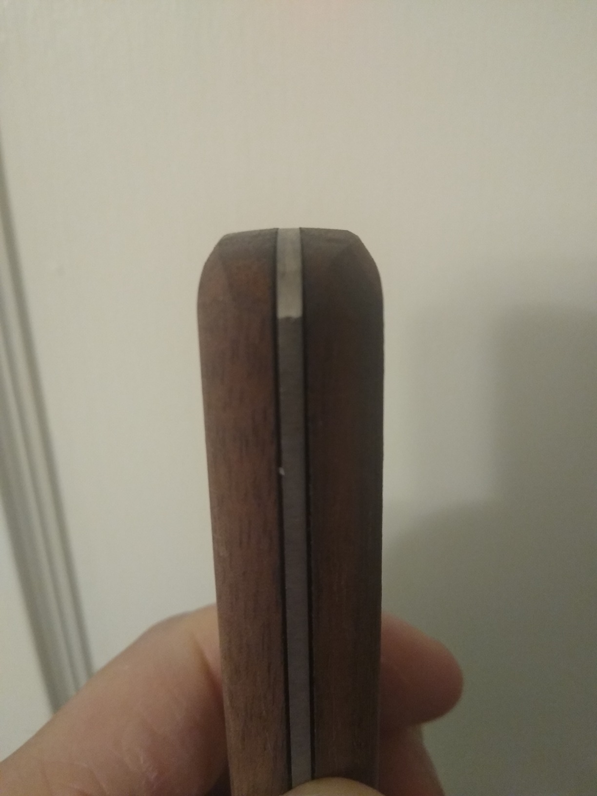 Lamson Meat Cleaver, 7.25 In High Carbon Steel Bone Knife, Walnut customer photo 2