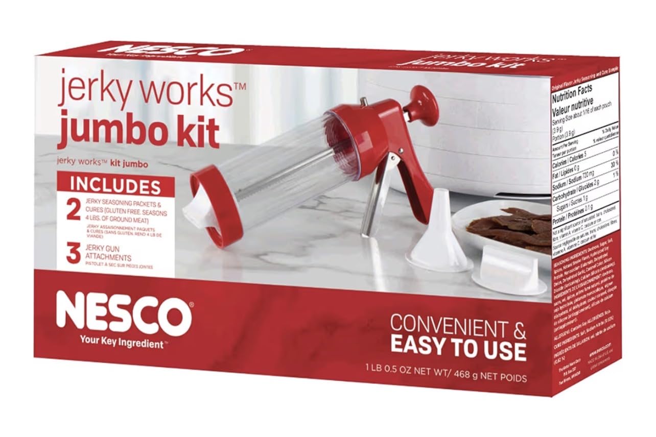 NESCO BJX‑5 Jumbo Jerky Works Kit for Home Jerky Making, Easy‑Use Manual Jerky Press customer photo 1