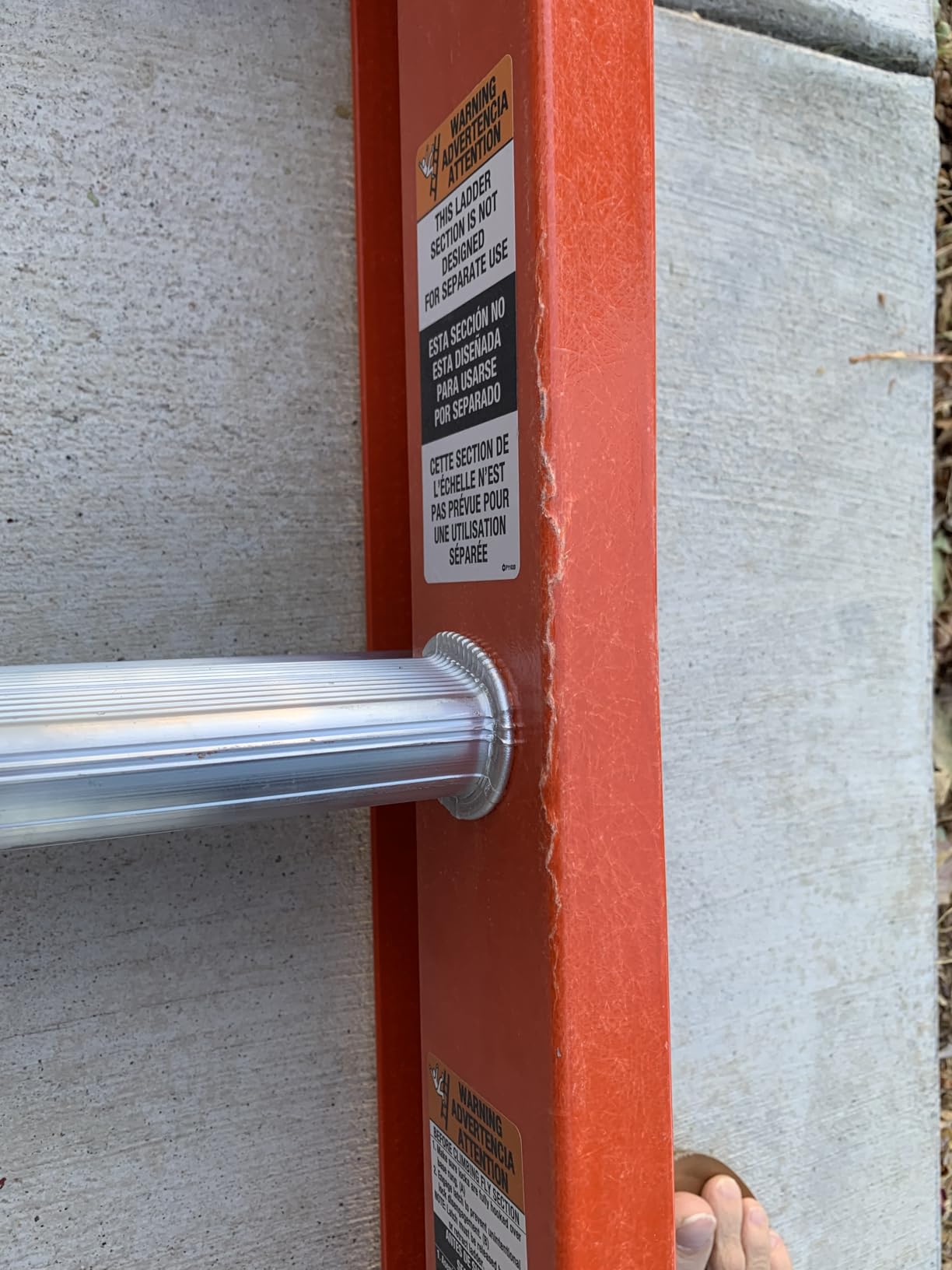 Louisville 24 ft Fiberglass Extension Ladder, FE3224, Type IA, 300 lbs customer photo 2