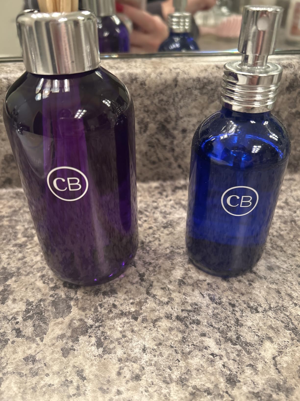 Capri Blue Volcano Reed Diffuser Set - Includes Reed Diffuser Sticks, Fragrance Oil, and Glass Bottle - Luxury Scented Room Fresheners - Cobalt Blue (8 fl oz) customer photo 1