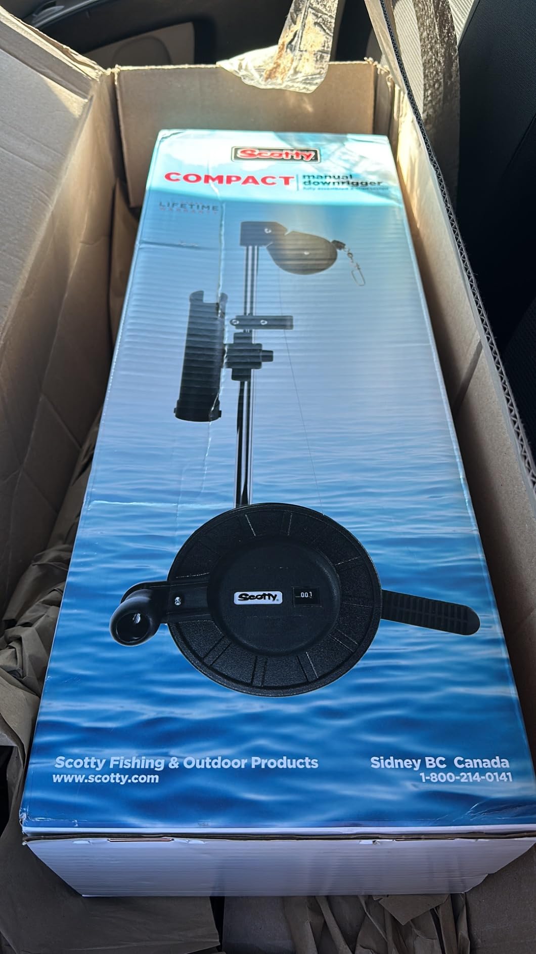 Scotty #1060 Depthking Manual Downrigger, Display Packed w/ Rod Holder | Ideal for the small boat that fishes deep and needs to get the catch up quick. customer photo 2