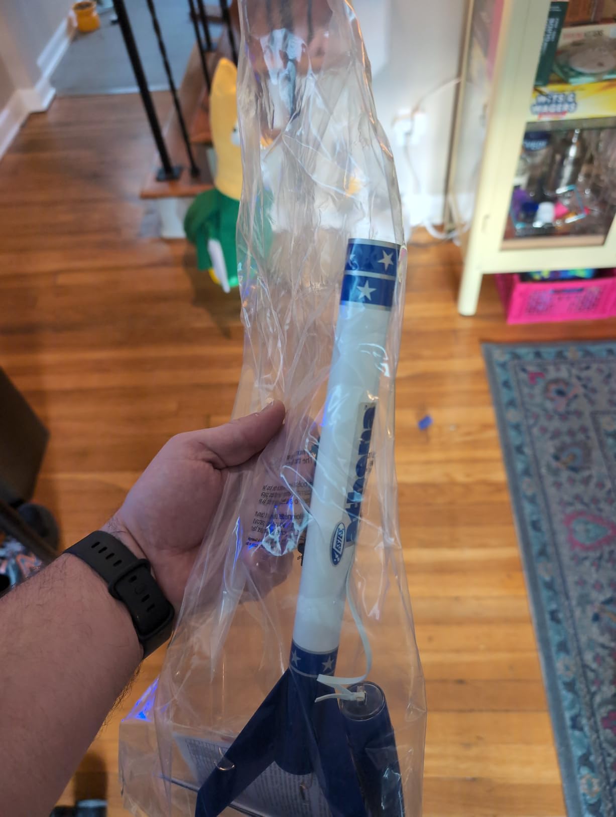 Estes 2452 Athena Rocket-Building Kit, Prebuilt Beginner Flying-Rocket Model Kit for Ages 10+, Blue customer photo 1