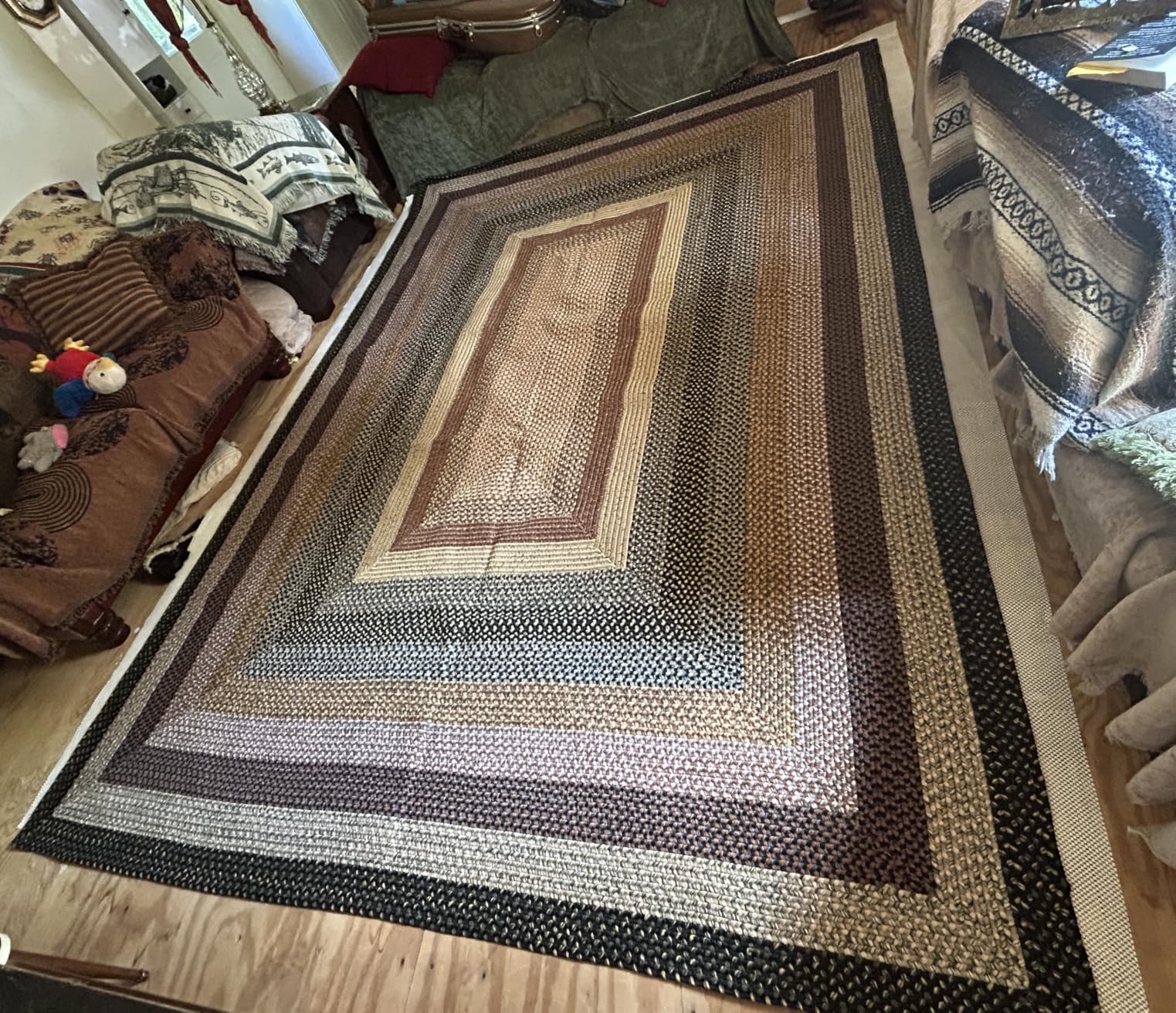 SAFAVIEH Braided Oval Rug 5x8, Braided Multi BRD308A customer photo 1