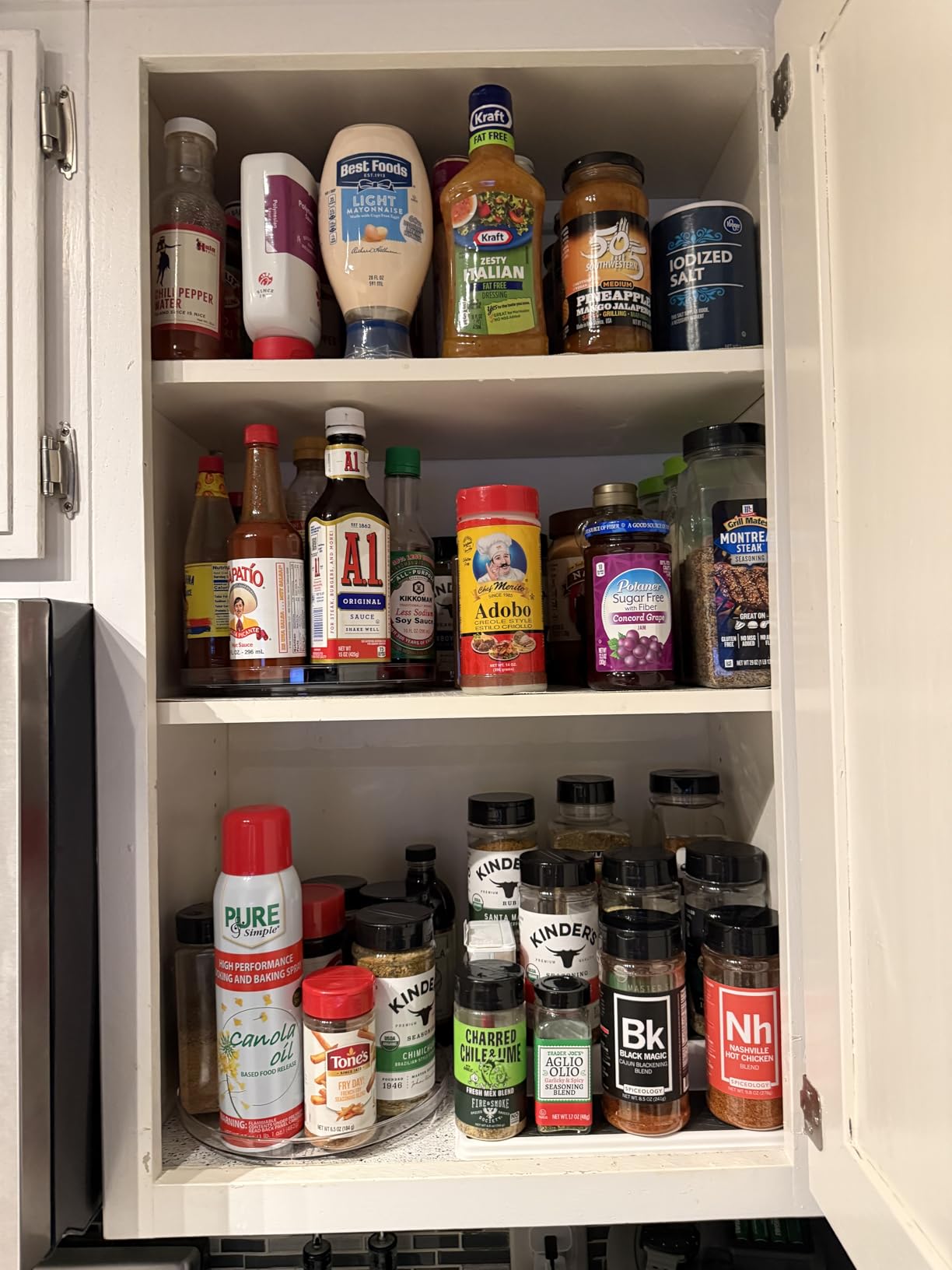 Copco 3-Tier Cabinet Spice Rack Organizer, 10 Inch Tiered Shelf Riser for Kitchen Cabinets, Pantry, and Countertop - Holds Spices, Seasonings, Oils, and Condiments customer photo 2