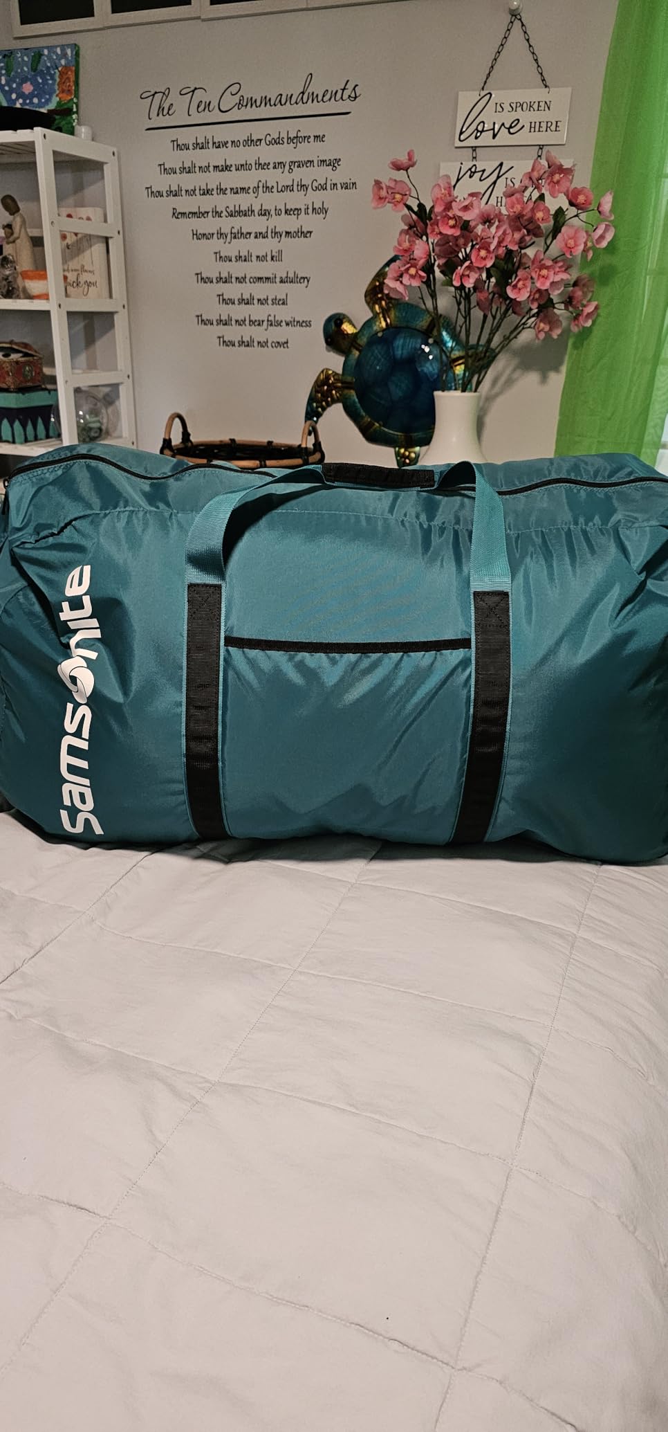 Samsonite Tote-A-Ton 32.5-Inch Duffel Bag, Turquoise, 32.5-Inch customer photo 2