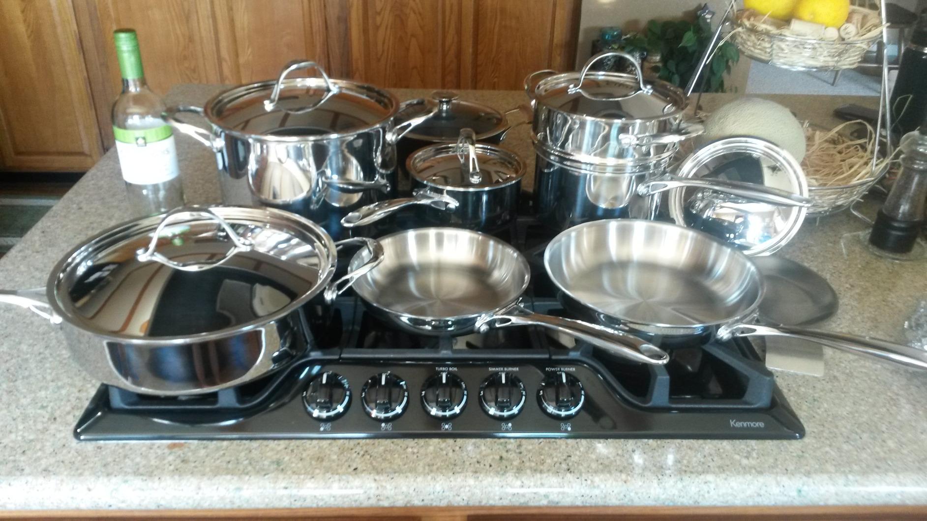 Cooks Standard Multi-Ply Clad Stainless Steel Pots and Pans Set, 10-pc customer photo 2